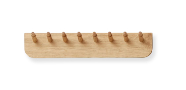 Preview: Form & Refine Garderobenleiste Eiche weiss 40cm